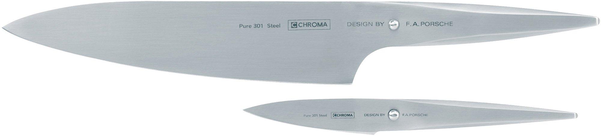 Chroma type 301 design by F.A. Porsche Knivset Kockkniv P18 och Skalkniv P9 Chroma type 301 design by F.A. Porsche Knivset Kockkniv P18 och Skalkniv P9
