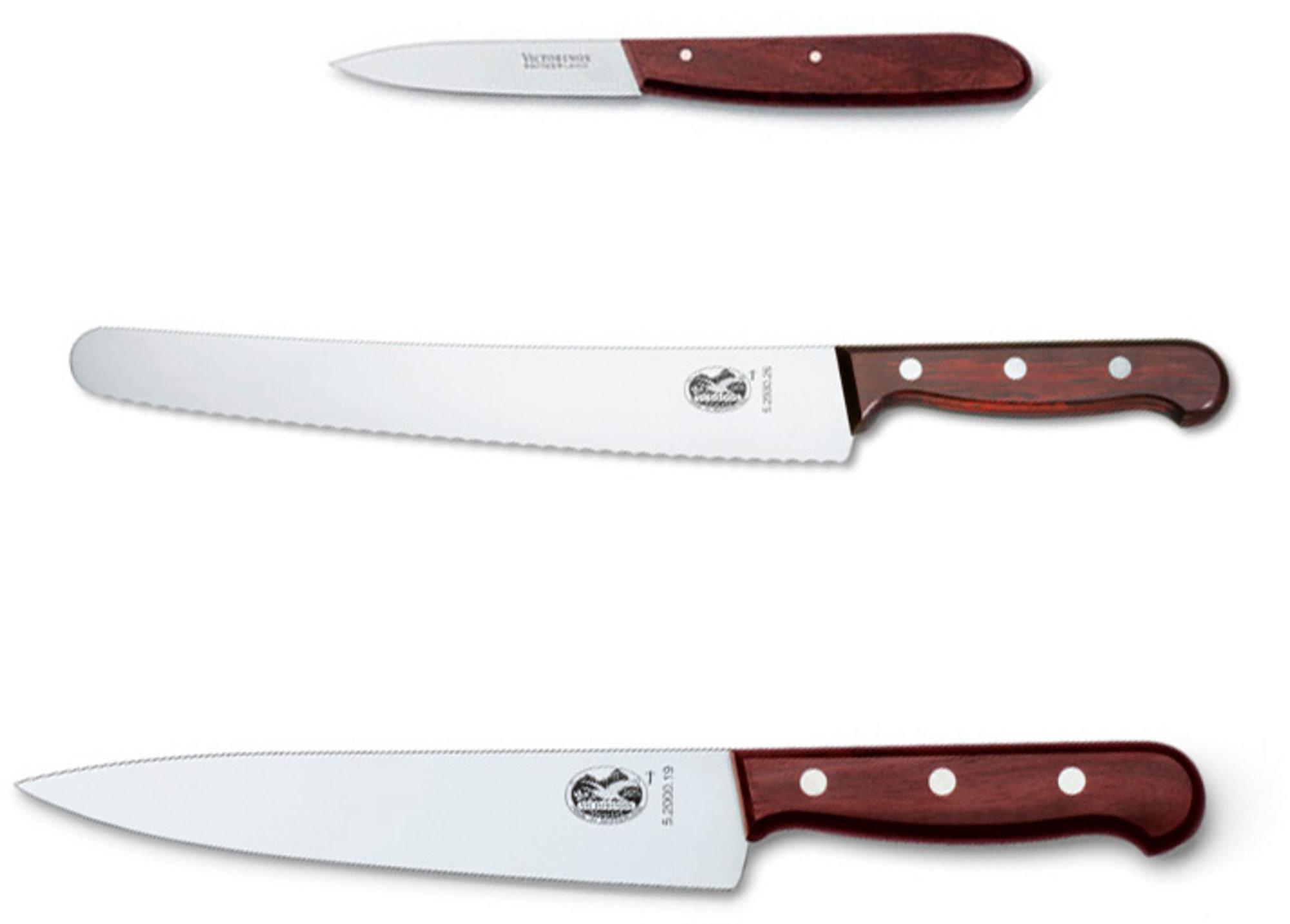 Victorinox Knivset Kockkniv Brödkniv Skalkniv Victorinox Knivset Kockkniv Brödkniv Skalkniv