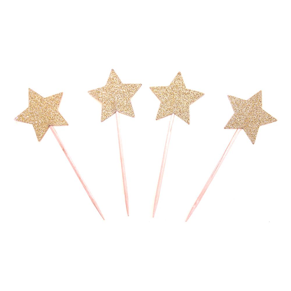 Partypicks Guldstjärna - 20-pack Partypicks Guldstjärna - 20-pack
