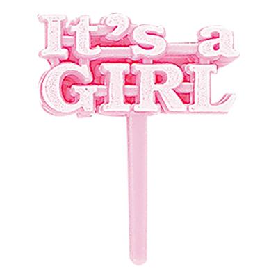 Partypicks It's a Girl - 8-pack Partypicks It's a Girl - 8-pack