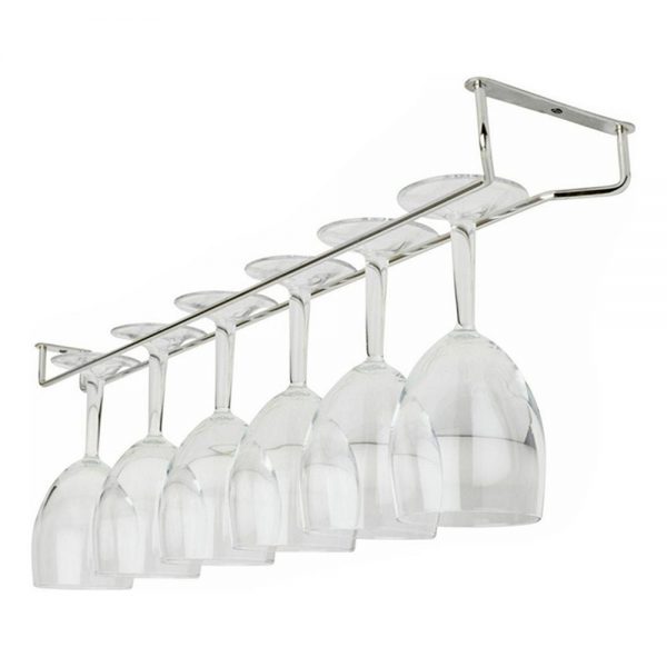 Vinglasrack i Krom - 60 cm