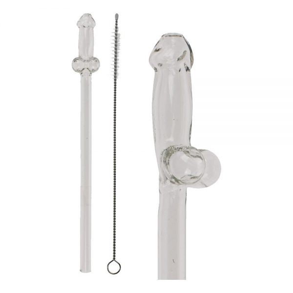 Penissugrör i Glas - 4-pack
