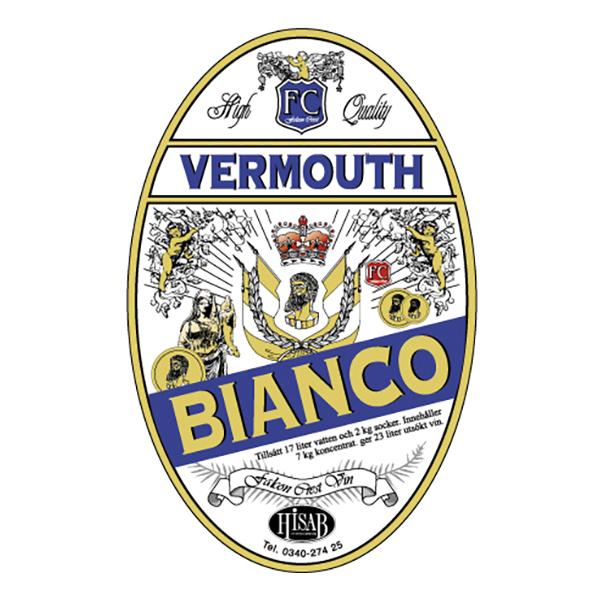 Vinetiketter Vermouth Bianco - 25-pack
