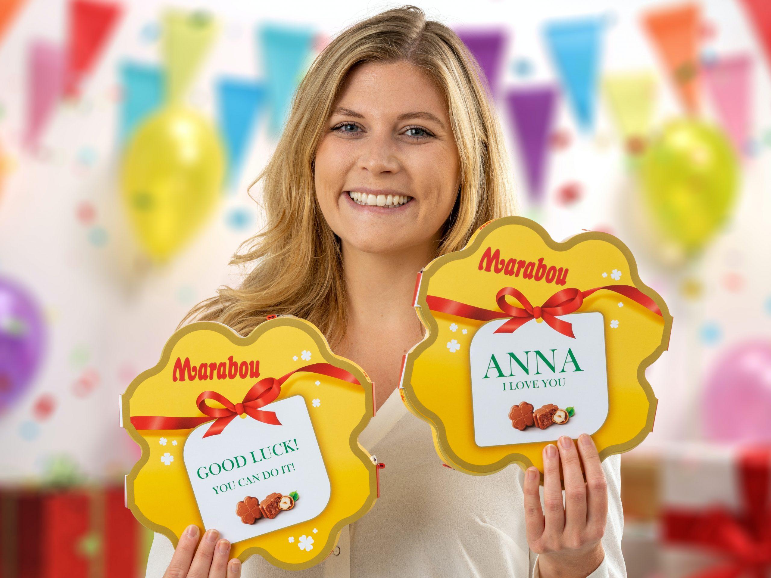 Personaliserad Marabou Tack Chokladask Personaliserad Marabou Tack Chokladask